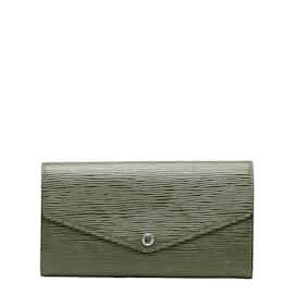 Louis Vuitton-Louis Vuitton Epi Portefeuille Sarah Long Wallet-Fuschia