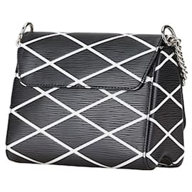 Louis Vuitton-Louis Vuitton Epi Twist PM Chain Shoulder Bag-Black,White