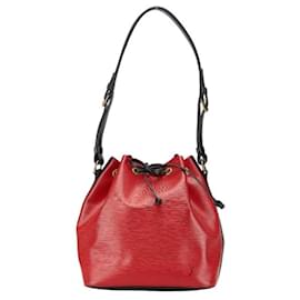 Louis Vuitton-Louis Vuitton Epi Petit Noe Shoulder Bag-Black,Red