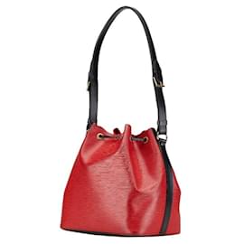 Louis Vuitton-Louis Vuitton Epi Petit Noe Shoulder Bag-Black,Red