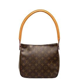 Louis Vuitton-Louis Vuitton Monogram Looping MM Shoulder Bag-Brown,Monogram