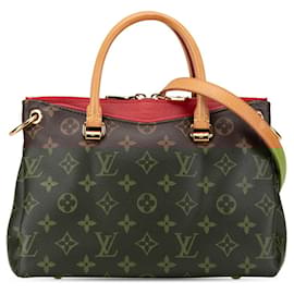Louis Vuitton-Louis Vuitton Monogram Pallas BB Handbag-Brown,Fuschia,Monogram