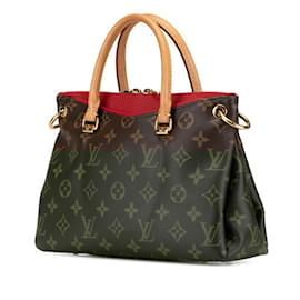 Louis Vuitton-Louis Vuitton Monogram Pallas BB Handbag-Brown,Fuschia,Monogram