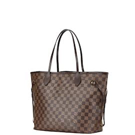 Louis Vuitton-Louis Vuitton Damier Neverfull MM Tote Bag-Brown,Damier ebene