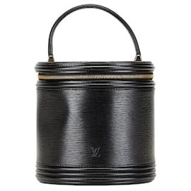 Louis Vuitton-Louis Vuitton Epi Cannes Handbag Vanity Bag-Black