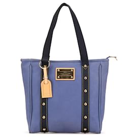 Louis Vuitton-Louis Vuitton Antigua Cabas MM Tote Bag-Blue