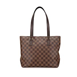 Louis Vuitton-Louis Vuitton Damier Cabas Piano Handbag-Brown,Damier ebene