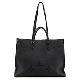 Louis Vuitton-Louis Vuitton Monogram Empreinte Giant On The Go GM Tote Bag-Black