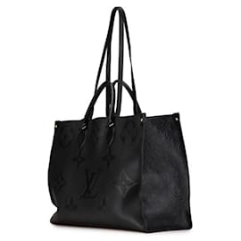 Louis Vuitton-Louis Vuitton Monogram Empreinte Giant On The Go GM Tote Bag-Black
