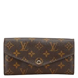 Louis Vuitton-Louis Vuitton Monogram Portefeuille Sarah Long Wallet-Brown