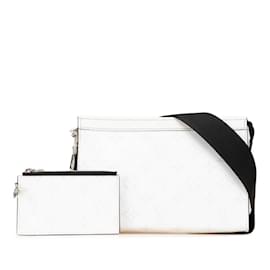 Louis Vuitton-Louis Vuitton Taigarama Gaston Wearable Wallet Shoulder Bag-White