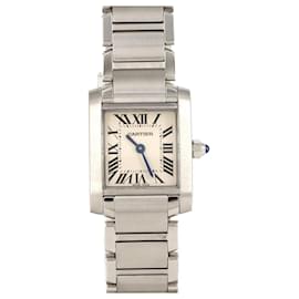Cartier-Cartier Tank Francaise SM W51008Q3 Stainless Steel Wristwatch-Other