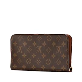 Louis Vuitton-Louis Vuitton Monogram Ansolite Organizer Long Wallet-Brown