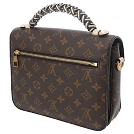 Louis Vuitton-Louis Vuitton Monogram Pochette Metis MM Handbag-Brown,Black,Cream,Monogram