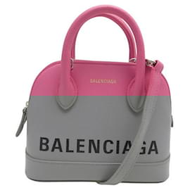 Balenciaga-NEUF SAC A MAIN BALENCIAGA TOP HANDLE VILLE XXS BANDOULIERE CUIR ROSE BAG-Rose