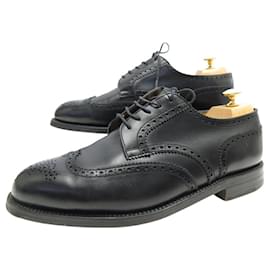 JM Weston-JM WESTON 588 DERBY SHOES TRIPLES SOLES 9.5E 43.5 44 IN BLACK LEATHER-Black