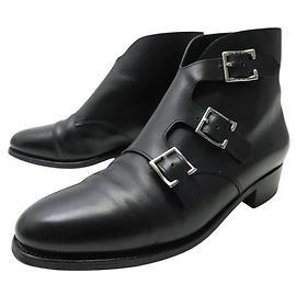 BOTAS JOHN LOBB WILLOW TRIPLE FIVELA 5E 37.5 COURO PRETO Preto