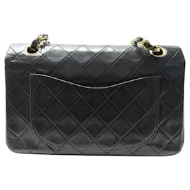 Chanel-VINTAGE CHANEL TIMELESS CLASSIC PM LEATHER SHOULDER BAG-Navy blue