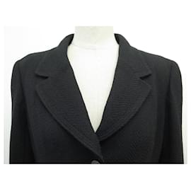 Chanel-NEW CHANEL JACKET P09284V05791 M BLACK WOOL CC LOGO BUTTONS-Black