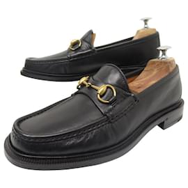 Gucci-NINE GUCCI HORSEBIT 1953 LOAFERS 723562 6 40 LEATHER BIT LOAFERS-Black