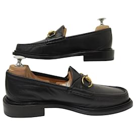 Gucci-NINE GUCCI HORSEBIT 1953 LOAFERS 723562 6 40 LEATHER BIT LOAFERS-Black