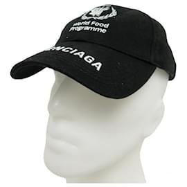 Balenciaga-NINE BALENCIAGA CAP WFP WORLD FOOD PROJECT 612955 L 58 LIMITED EDITION CAP-Black