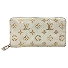 Louis Vuitton-Louis Vuitton Python Zippy Wallet N97773-White