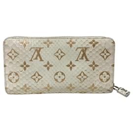 Louis Vuitton-Louis Vuitton Python Zippy Wallet N97773-White