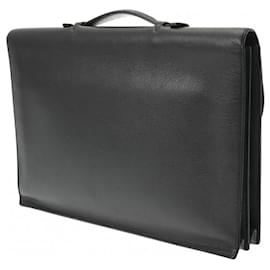 Hermès-HERMES Sac A Depeche 41 Black Z Stamp Men's Briefcase-Black