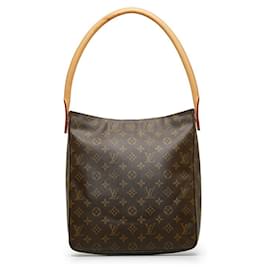 Louis Vuitton-Louis Vuitton Monogram Looping GM Shoulder Bag-Brown,Monogram