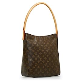 Louis Vuitton-Louis Vuitton Monogram Looping GM Shoulder Bag-Brown,Monogram
