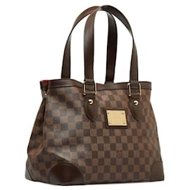Louis Vuitton-Louis Vuitton Damier Hampstead PM Tote Bag-Brown,Damier ebene
