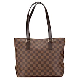 Louis Vuitton-Louis Vuitton Damier Cabas Piano Tote Bag-Brown,Damier ebene