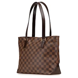 Louis Vuitton-Louis Vuitton Damier Cabas Piano Tote Bag-Brown,Damier ebene