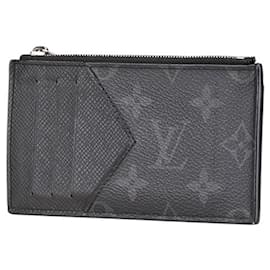 Louis Vuitton-Louis Vuitton Monogram Eclipse Coin Case-Black,Monogram