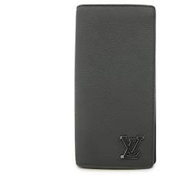 Louis Vuitton-Louis Vuitton Long Wallet LV Aerogramme Portefeuille Brazza NM M69980-Black