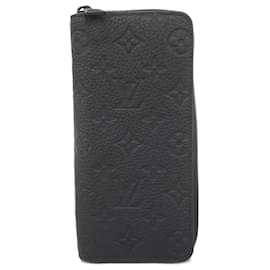 Louis Vuitton-Louis Vuitton Long Wallet Monogram Taurillon Zippy Vertical M69047 Noir-Black