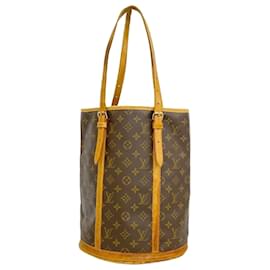 Louis Vuitton-Louis Vuitton Monogram Bucket Tote Bag-Brown
