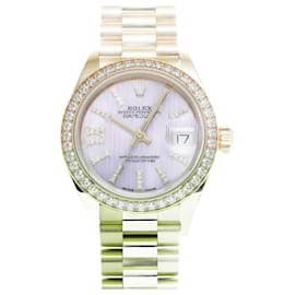 Rolex-Rolex Datejust 28 Diamond Bezel Ladies Watch-Other