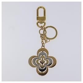 Louis Vuitton-LOUIS VUITTON Monogram Flower Charm metal Gold M64267 LV Auth 114658-Golden