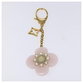 Louis Vuitton-LOUIS VUITTON Charm metal Gold LV Auth 114597-Golden
