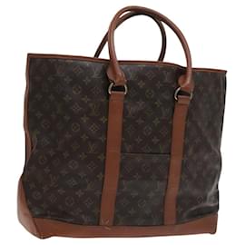 Louis Vuitton-LOUIS VUITTON Monogram Sac Weekend GM Tote Bag M42420 LV Auth 113691-Monogram