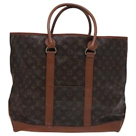 Louis Vuitton-LOUIS VUITTON Monogram Sac Weekend GM Tote Bag M42420 LV Auth 113691-Monogram