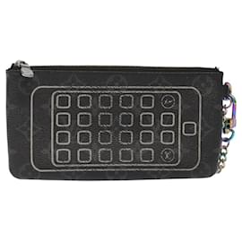 Louis Vuitton-LOUIS VUITTON Monogram Eclipse Fragment iPhone Case M64433 LV Auth 113203-Monogram