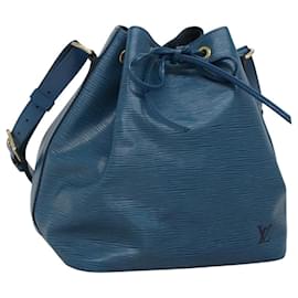 Louis Vuitton-LOUIS VUITTON Epi Petit Noe Shoulder Bag Blue M44105 LV Auth 115791-Blue