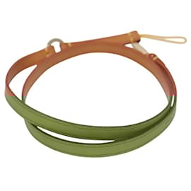 Louis Vuitton-LOUIS VUITTON Strap Leather 2Set Beige LV Auth bs22417-Beige