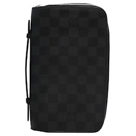Louis Vuitton-LOUIS VUITTON Damier Graphite Zippy XL Wallet N41503 LV Auth bs22605-Damier ebene