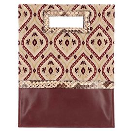 Borsa a mano patchwork Bordeaux Antonio Marras - anni 2000 Bordò