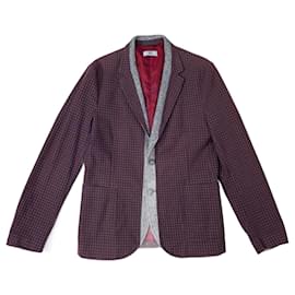 Iceberg-Vintage Iceberg men's burgundy jacket-Dark red