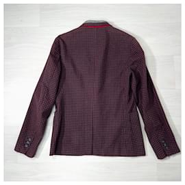 Iceberg-Vintage Iceberg men's burgundy jacket-Dark red